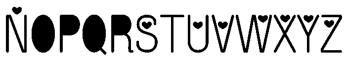 Sweet Heart 1 Font UPPERCASE