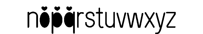 Sweet Heart 1 Font LOWERCASE