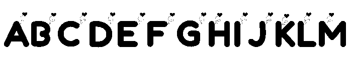 Sweet Heart Pop Font UPPERCASE