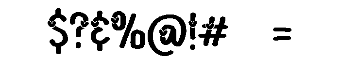 Sweet Heart Regular Font OTHER CHARS