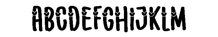 Sweet Heart Regular Font UPPERCASE