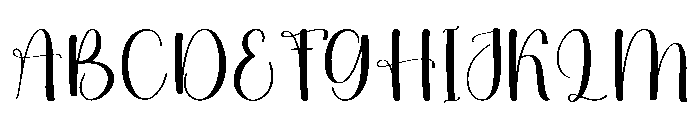 Sweet Husband Font UPPERCASE