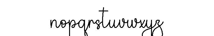 Sweet Kimberly Font LOWERCASE