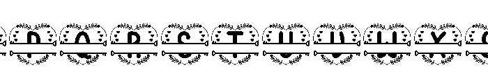 Sweet Lock Monogram Font UPPERCASE