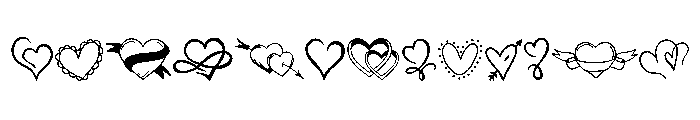 Sweet Love Hearts Font LOWERCASE