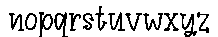 Sweet Muffin Font LOWERCASE