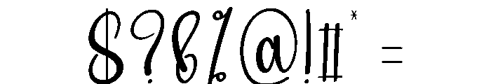 Sweet Newyear Font OTHER CHARS