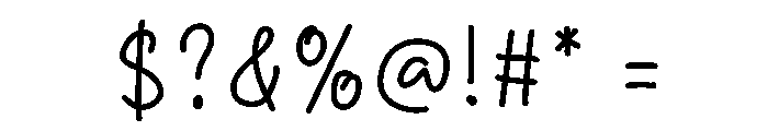 Sweet Promise Font OTHER CHARS