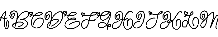 Sweet Promise Font UPPERCASE