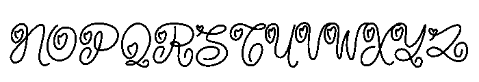 Sweet Promise Font UPPERCASE