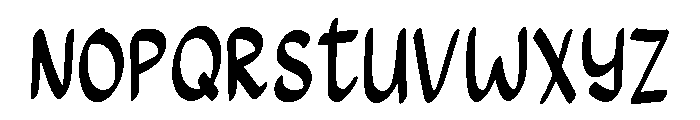 Sweet Scribble Regular Font LOWERCASE