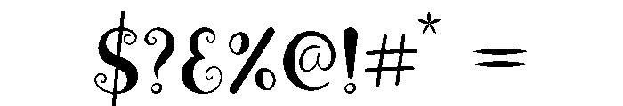Sweet Swirl Font OTHER CHARS