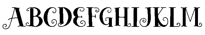 Sweet Swirl Font UPPERCASE