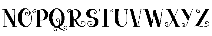 Sweet Swirl Font UPPERCASE