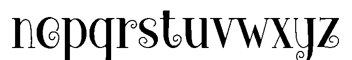 Sweet Swirl Font LOWERCASE