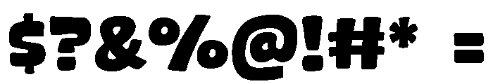 Sweet Tone Font OTHER CHARS