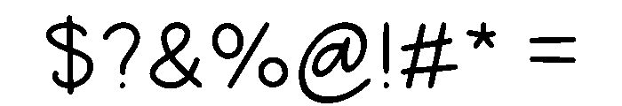 Sweet Treat Font OTHER CHARS