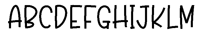Sweet Umbrella Font UPPERCASE