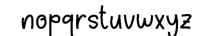 Sweet Umbrella Font LOWERCASE