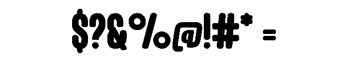 Sweet Wiggle Regular Font OTHER CHARS