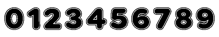 SweetKidsBubble Double Outline Font OTHER CHARS