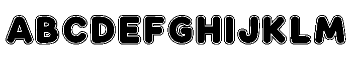 SweetKidsBubble Double Outline FONT