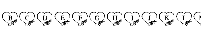 Sweetheart Floral Font UPPERCASE