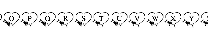 Sweetheart Floral Font LOWERCASE