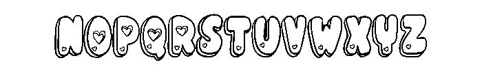 Sweetheart Love By Sque Regular Font UPPERCASE