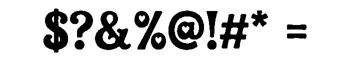 Sweetheart Serif Font OTHER CHARS