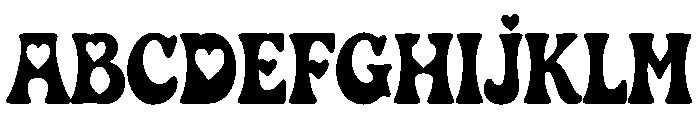 Sweetheart Serif Font UPPERCASE