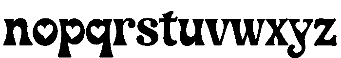 Sweetheart Serif Font LOWERCASE