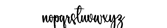 Sweetie Blossom Font LOWERCASE