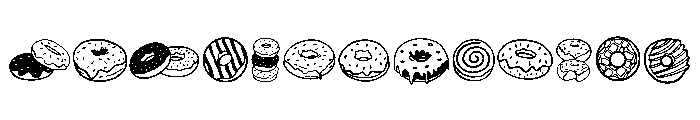 Sweetie Donut Font UPPERCASE