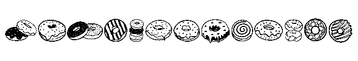 Sweetie Donut Font LOWERCASE