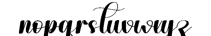 Sweetie Honeymoon Font LOWERCASE