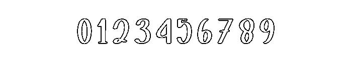 Sweetie Outline Font OTHER CHARS