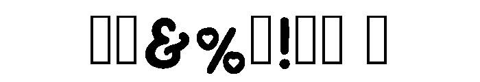 Sweetie Pop Regular Font OTHER CHARS