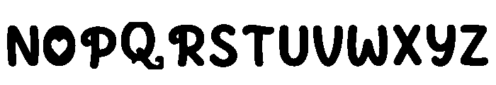Sweetie Pop Regular Font UPPERCASE