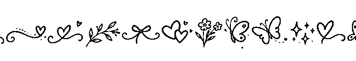 Sweetly Dreamy Extra Font UPPERCASE