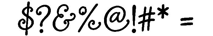 Sweetly Dreamy Regular Font OTHER CHARS