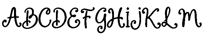 Sweetly Dreamy Regular Font UPPERCASE