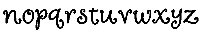 Sweetly Dreamy Regular Font LOWERCASE
