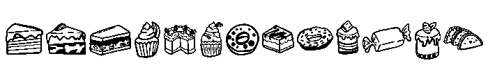 Sweets mithai Font UPPERCASE