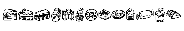 Sweets mithai FONT