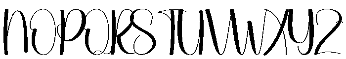 Sweety Autography Font UPPERCASE