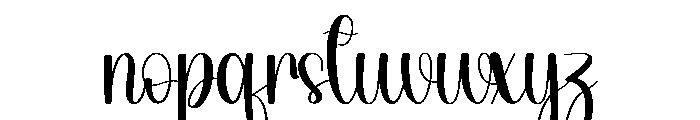 Sweety Autography Font LOWERCASE
