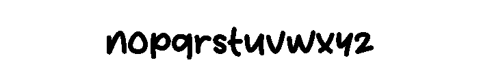 Sweety Birthday Font LOWERCASE