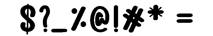 Sweety Blackforest Font OTHER CHARS
