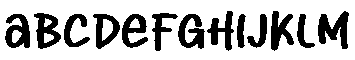 Sweety Blackforest Font UPPERCASE